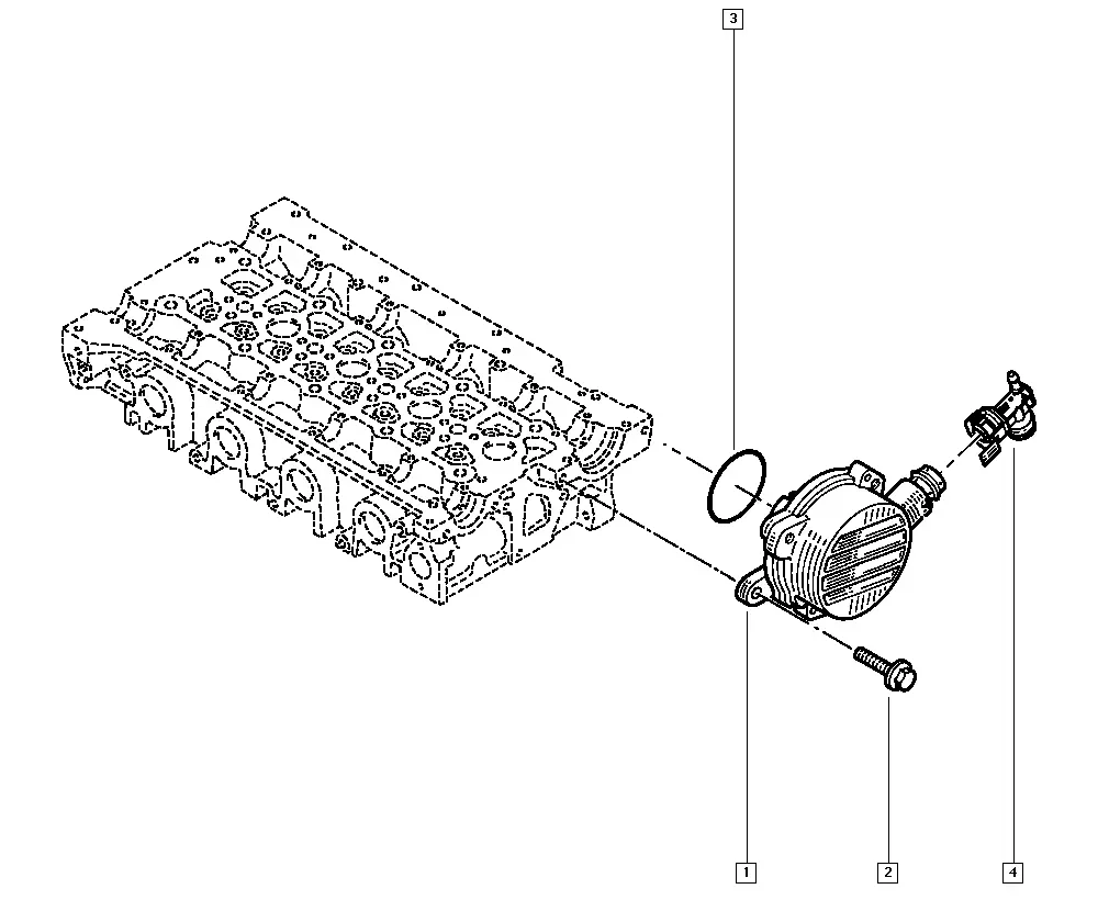 Brake vacuum pump diagram