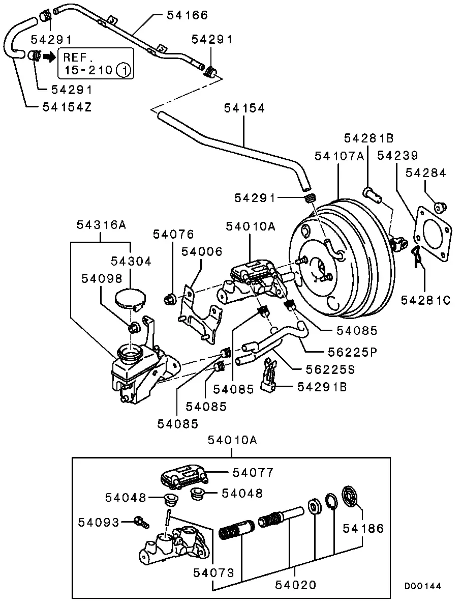 Brake booster diagram
