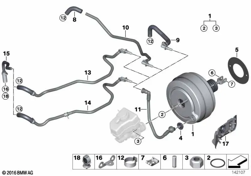 Brake booster diagram
