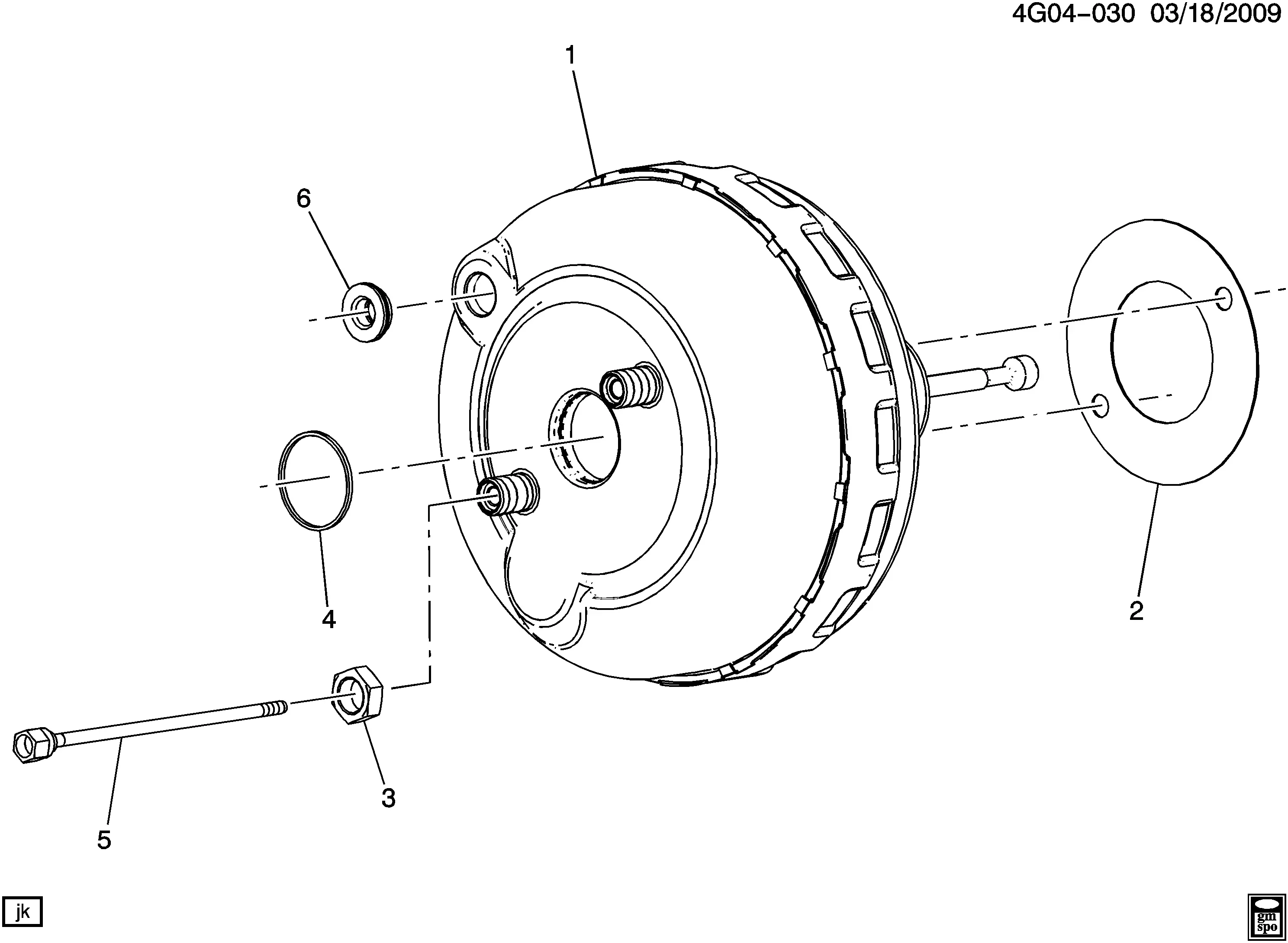Brake booster diagram