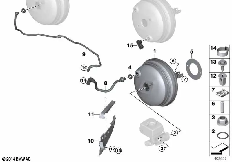 Brake booster diagram
