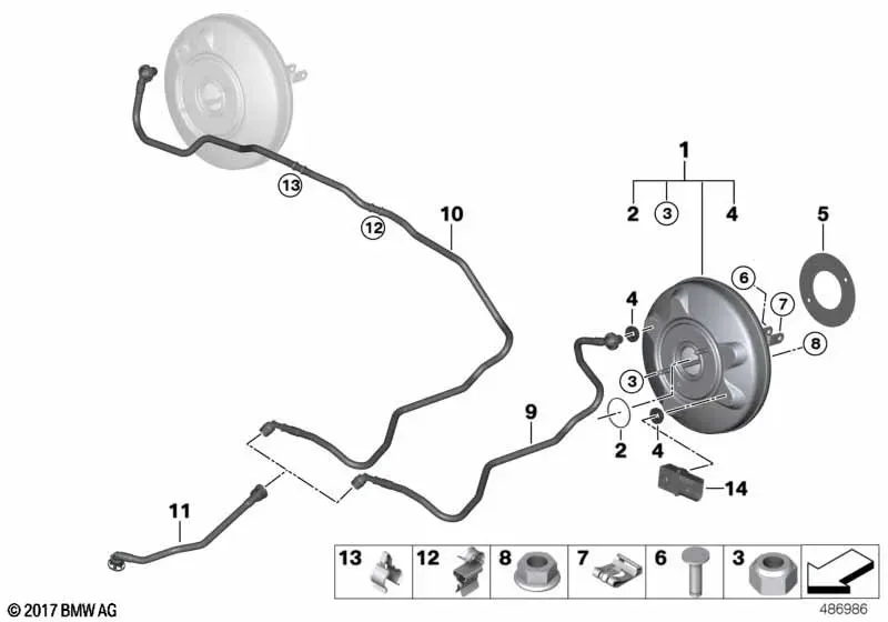 Brake booster diagram