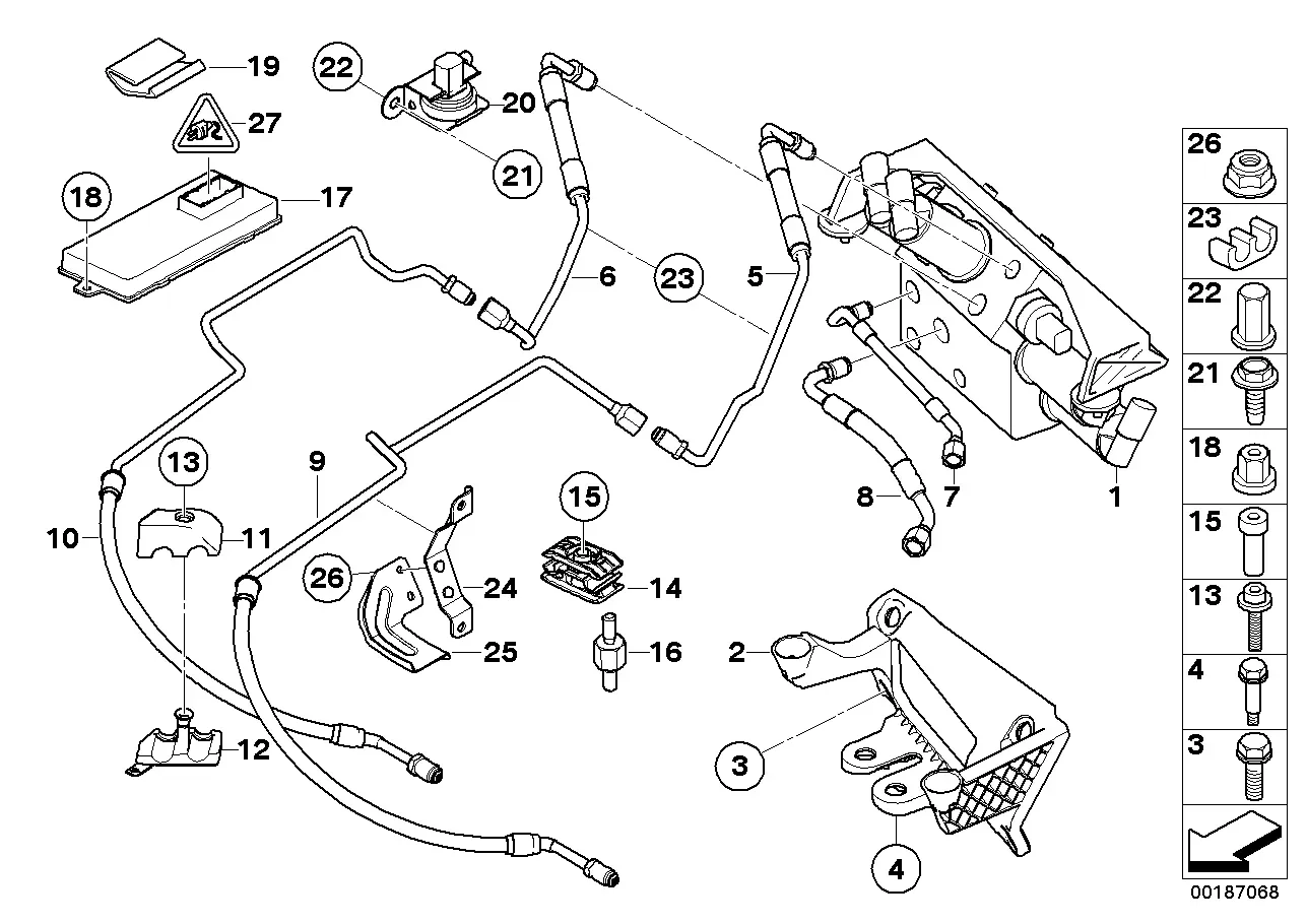 Active suspension valve block diagram