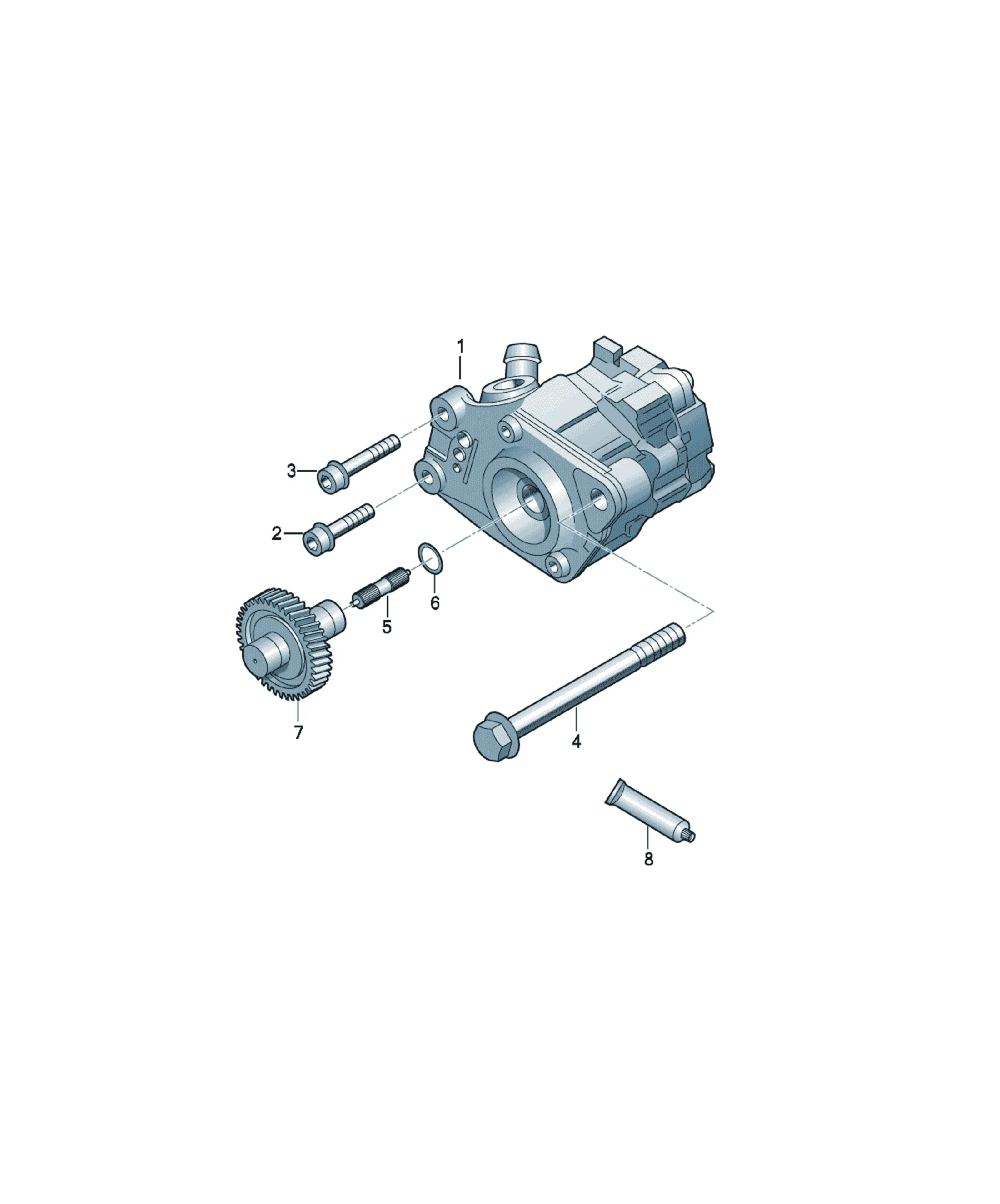 Power steering pump diagram