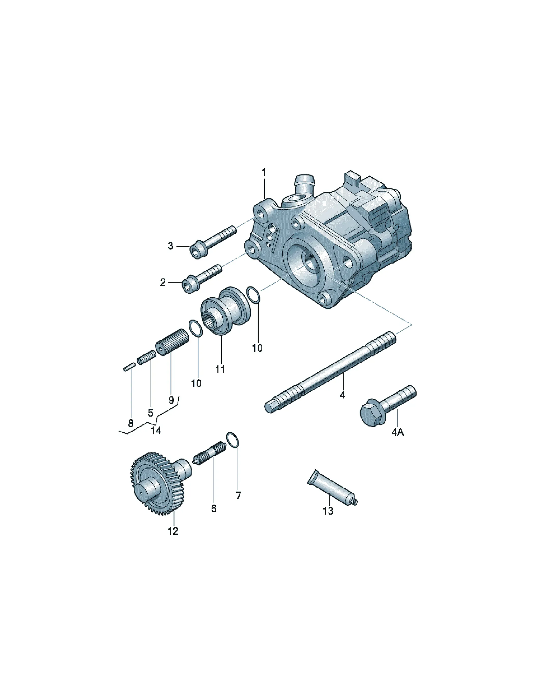 Power steering pump diagram
