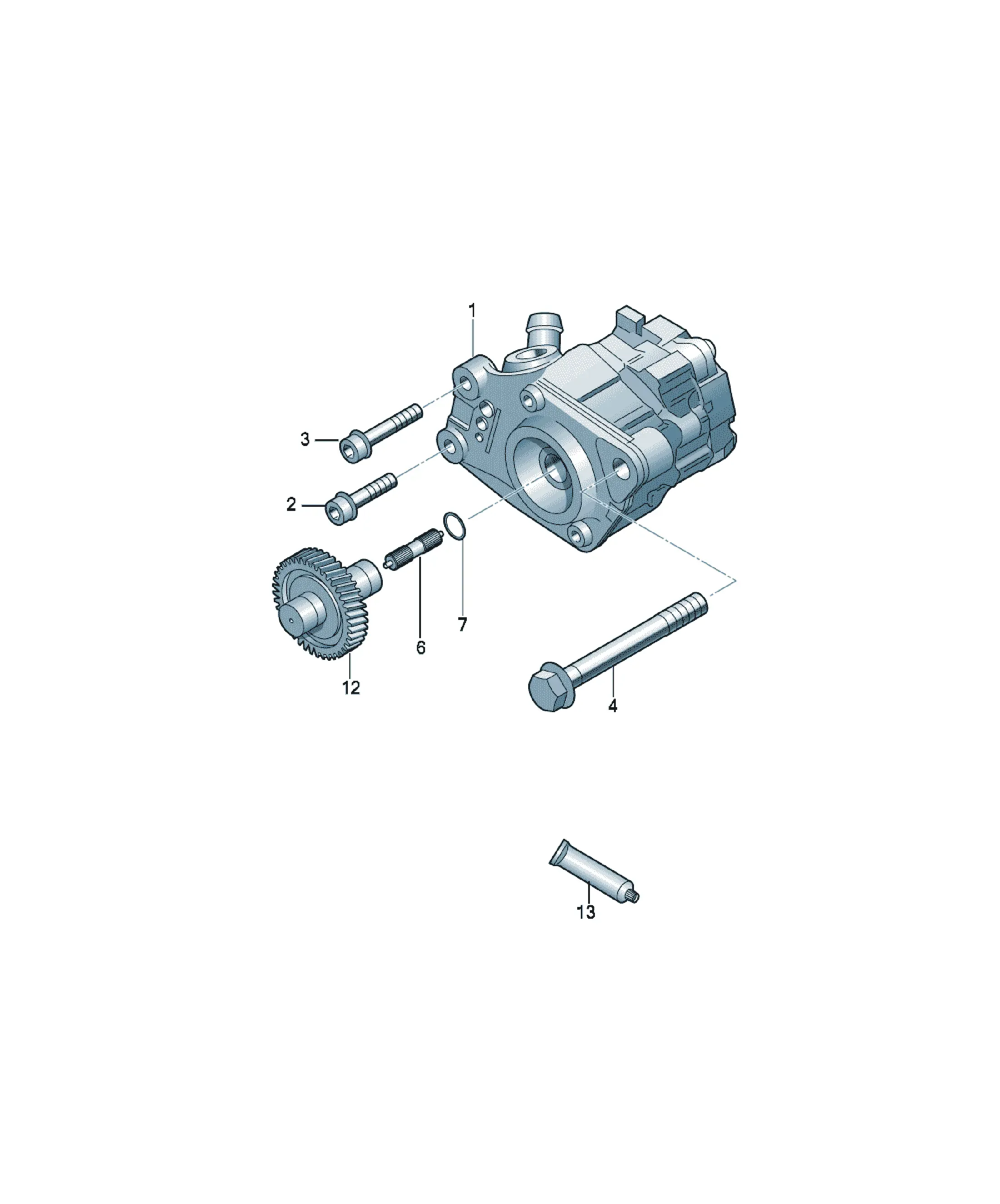 Power steering pump diagram