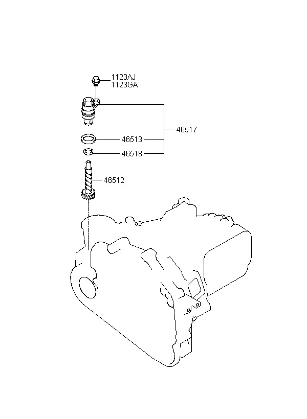 Speedometer drive diagram
