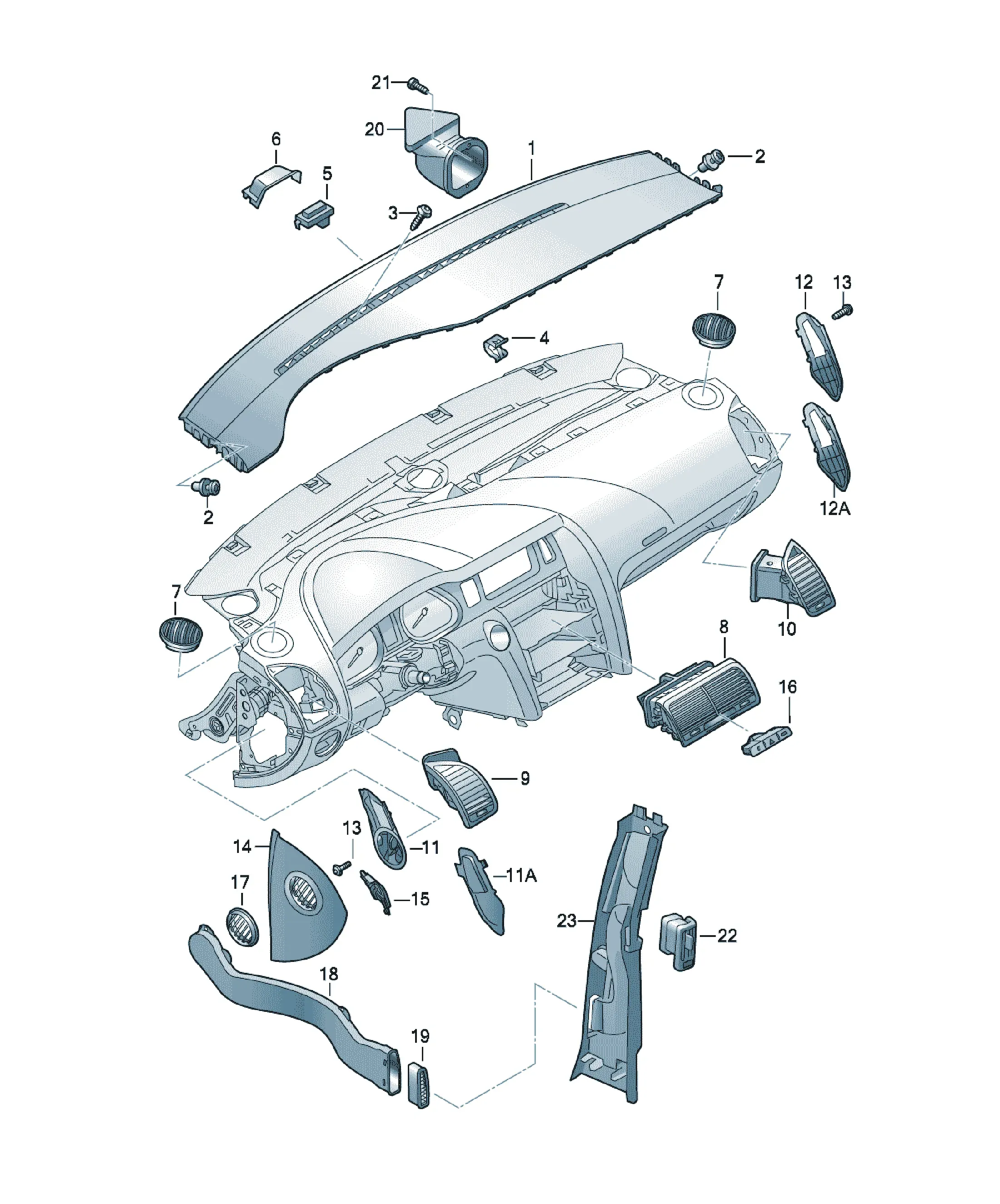 Ventilation deflector diagram
