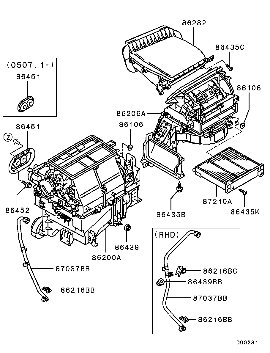 Heater assembly diagram