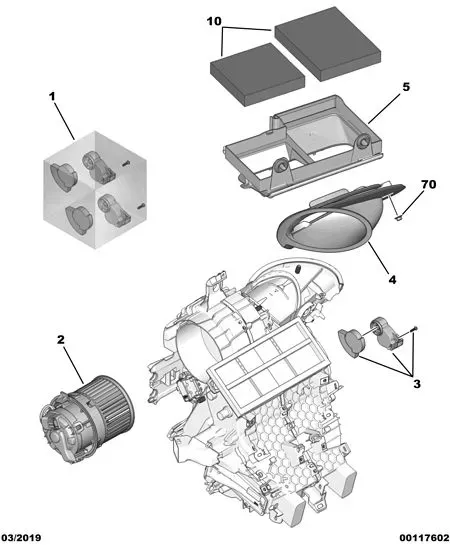 Heater blower diagram