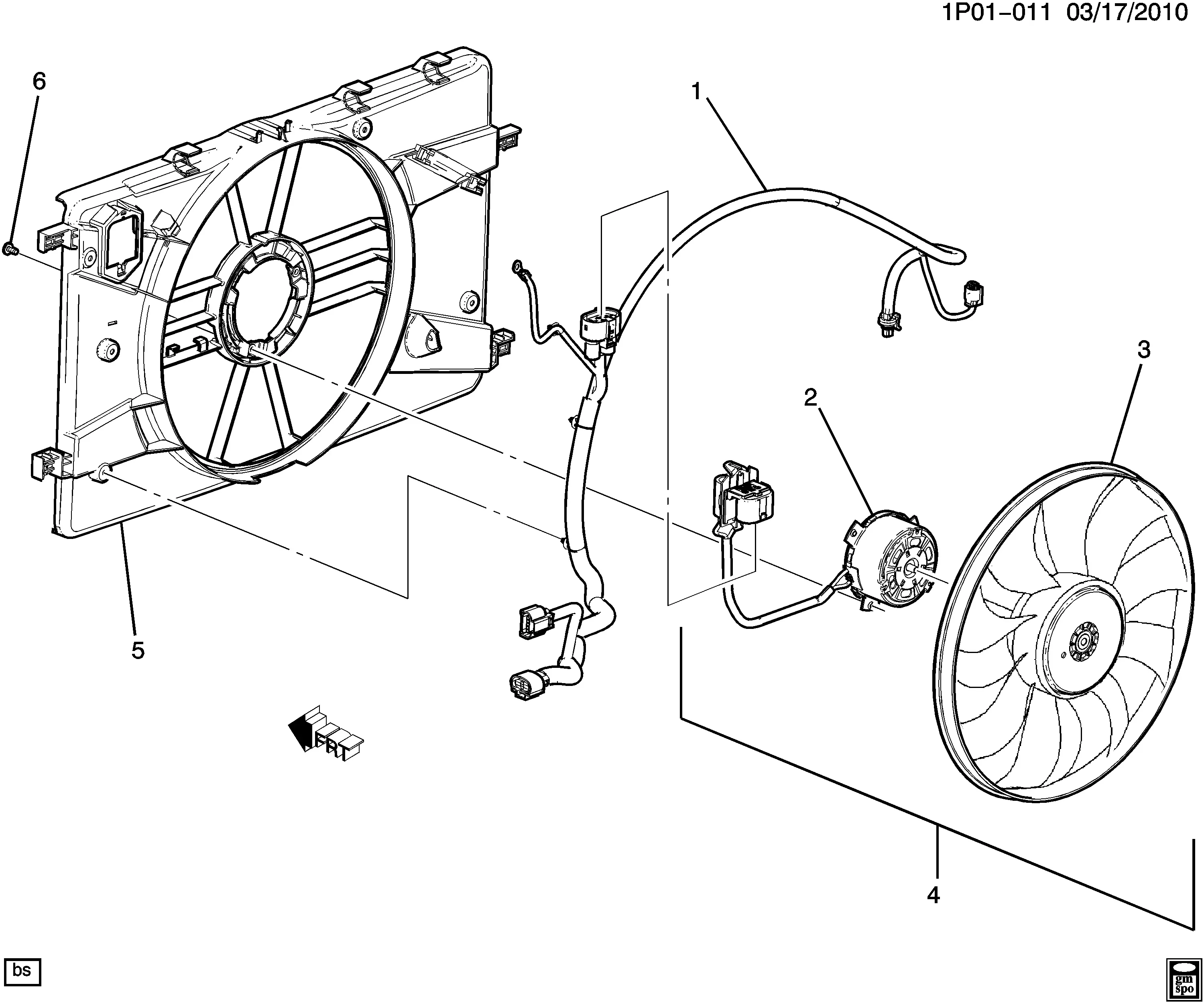 Engine cooling fan diagram