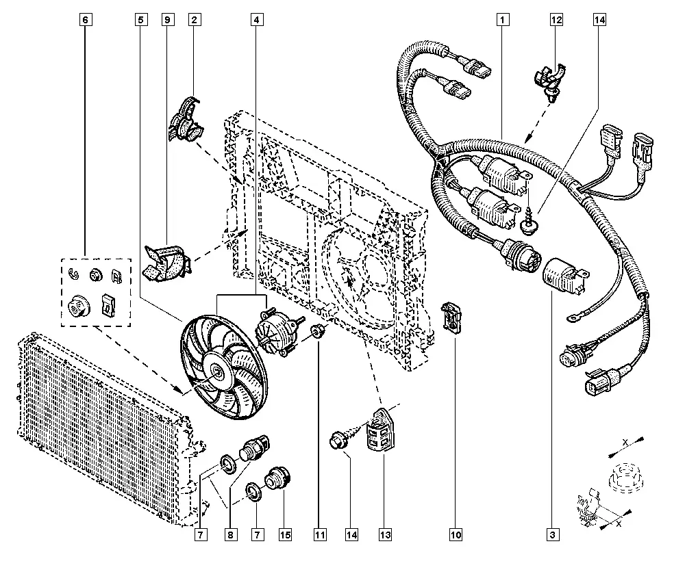 Cooling fan diagram