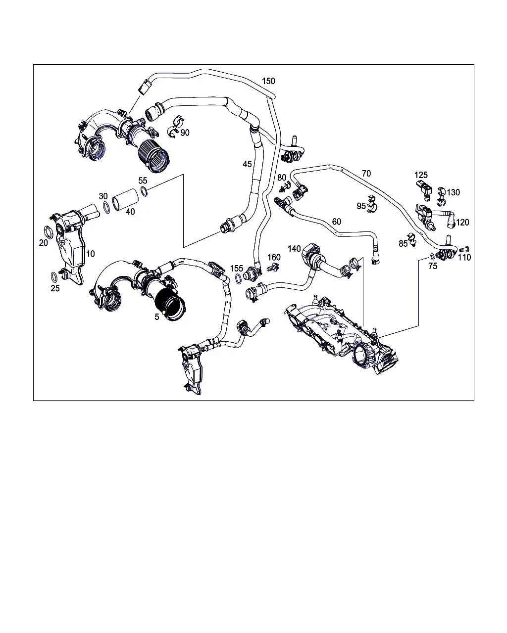 Crankcase ventilation system diagram