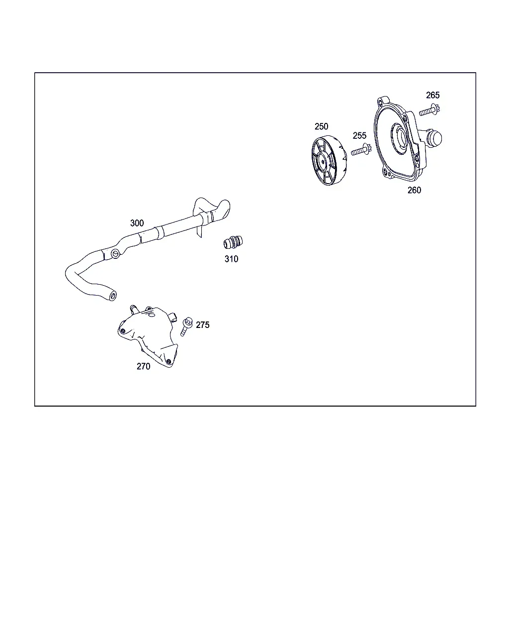 Crankcase ventilation system diagram