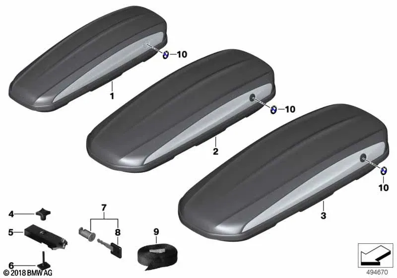 Roof box diagram
