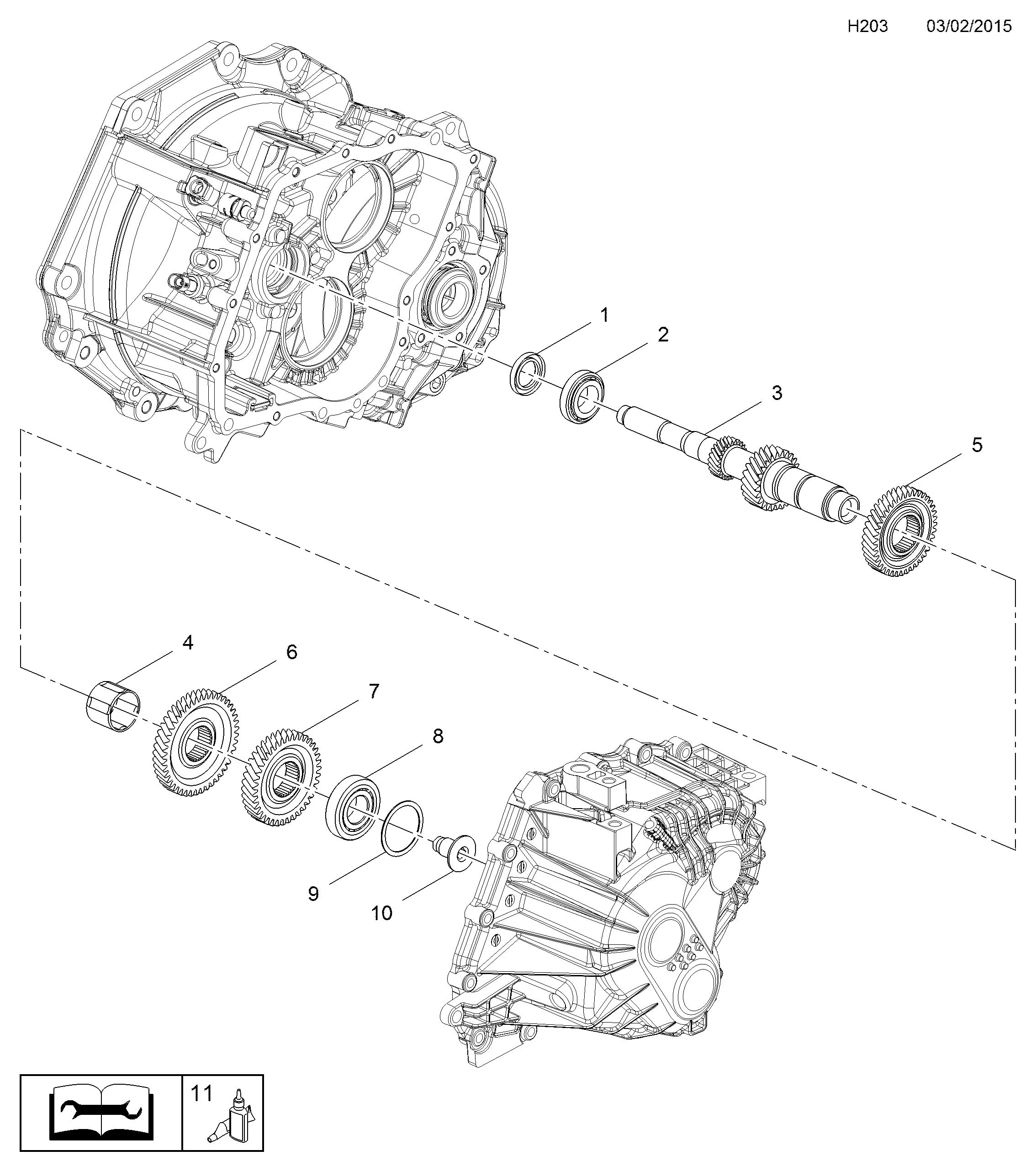 Transmission input shaft diagram