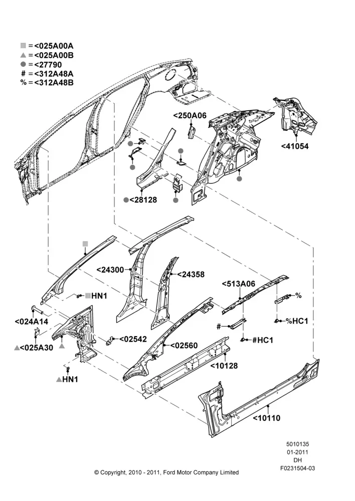 Inner Side Panels diagram