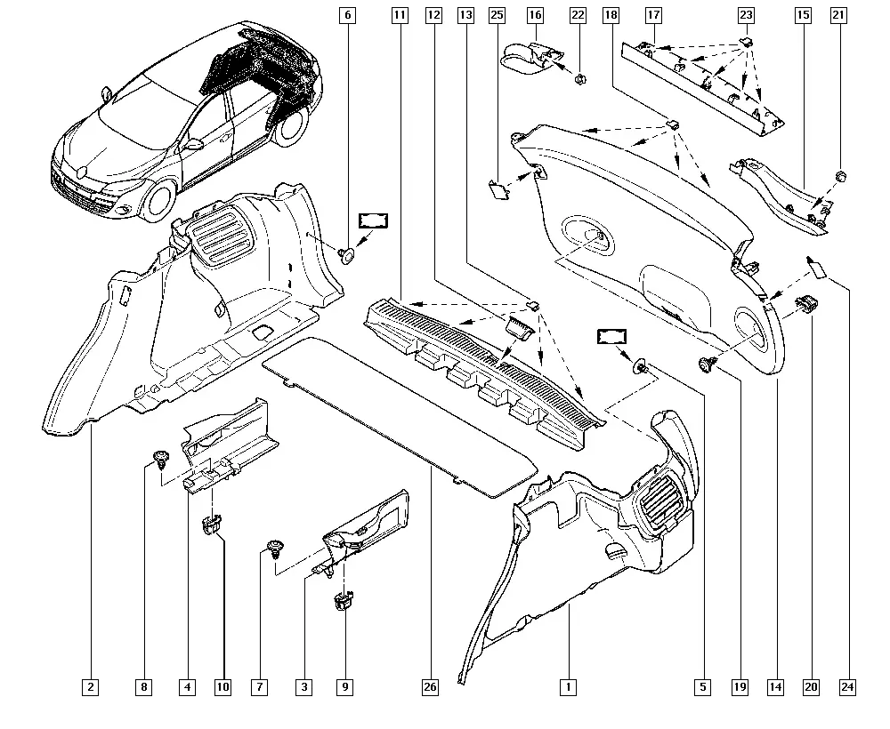 Interior Body Trim diagram