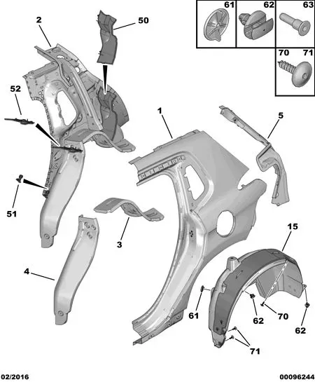 Rear Fender Inner Panel diagram