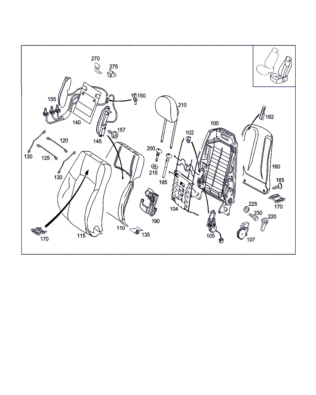 Driver seat diagram