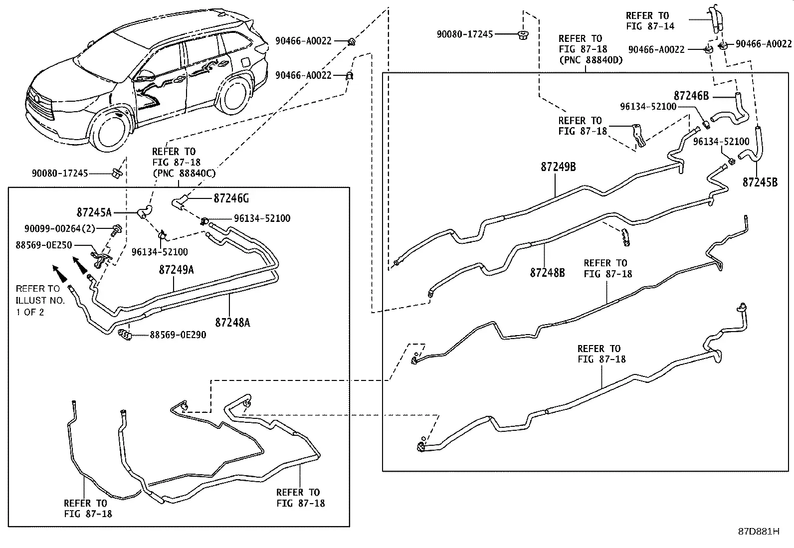 Heater Water Hoses and Pipes diagram