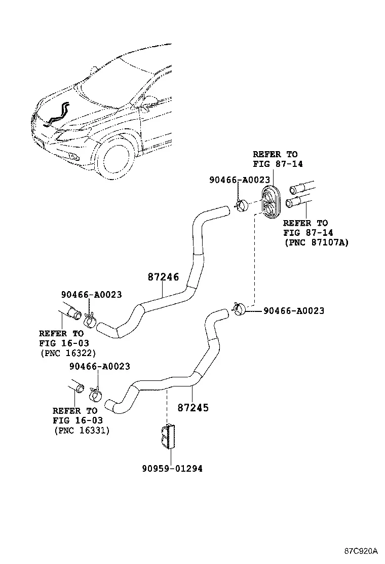 Heater cooling system diagram