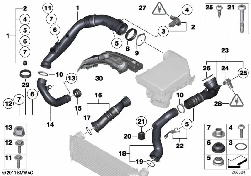 Air intake system diagram