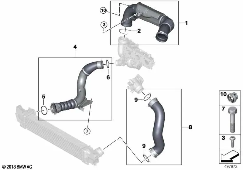 Air intake system diagram
