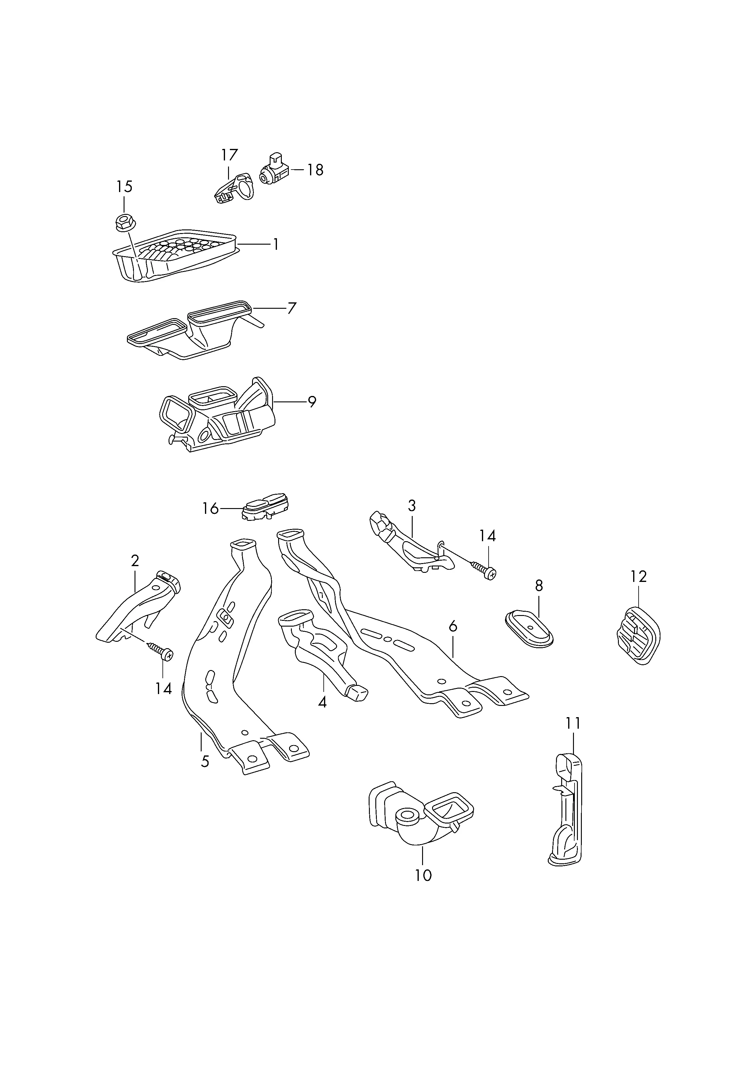 Heating air ducts diagram