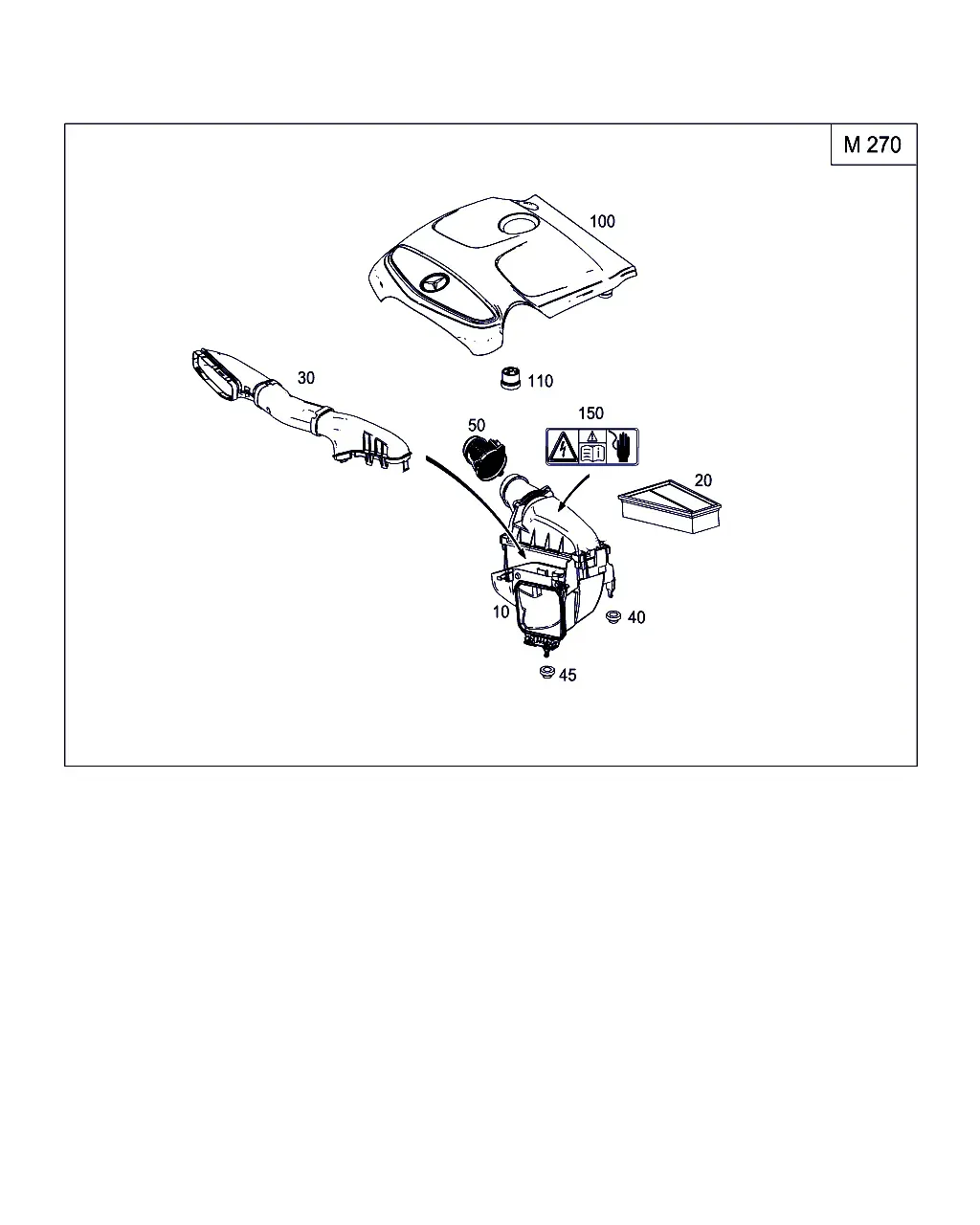 Air filter diagram