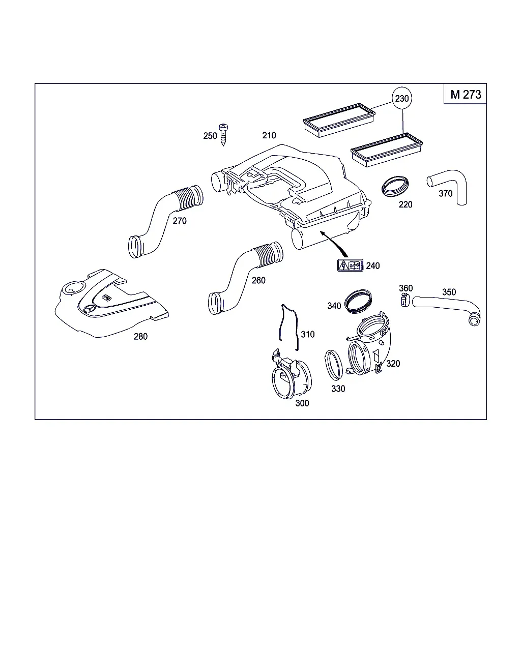 Air intake system diagram