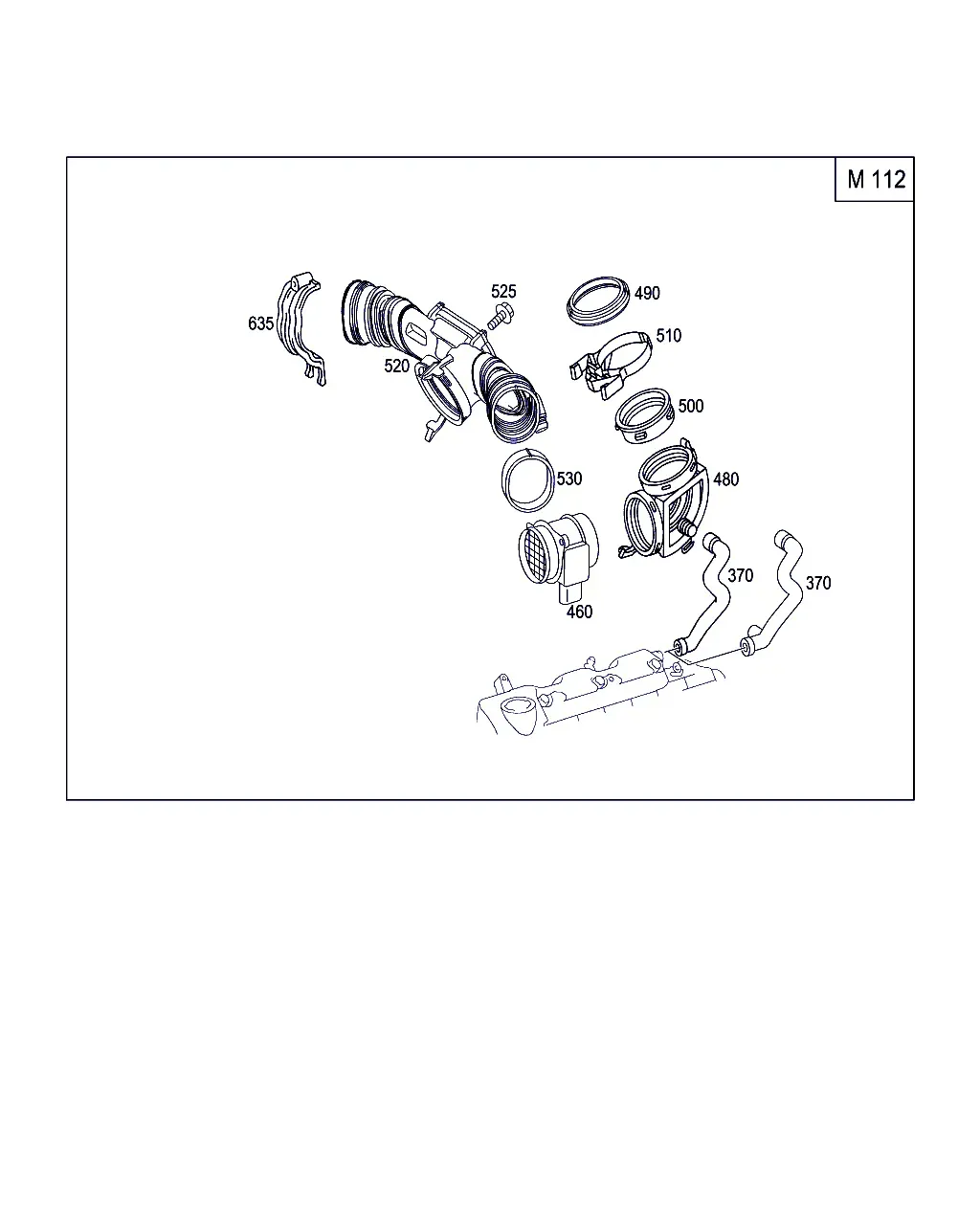 Air cleaner housing diagram