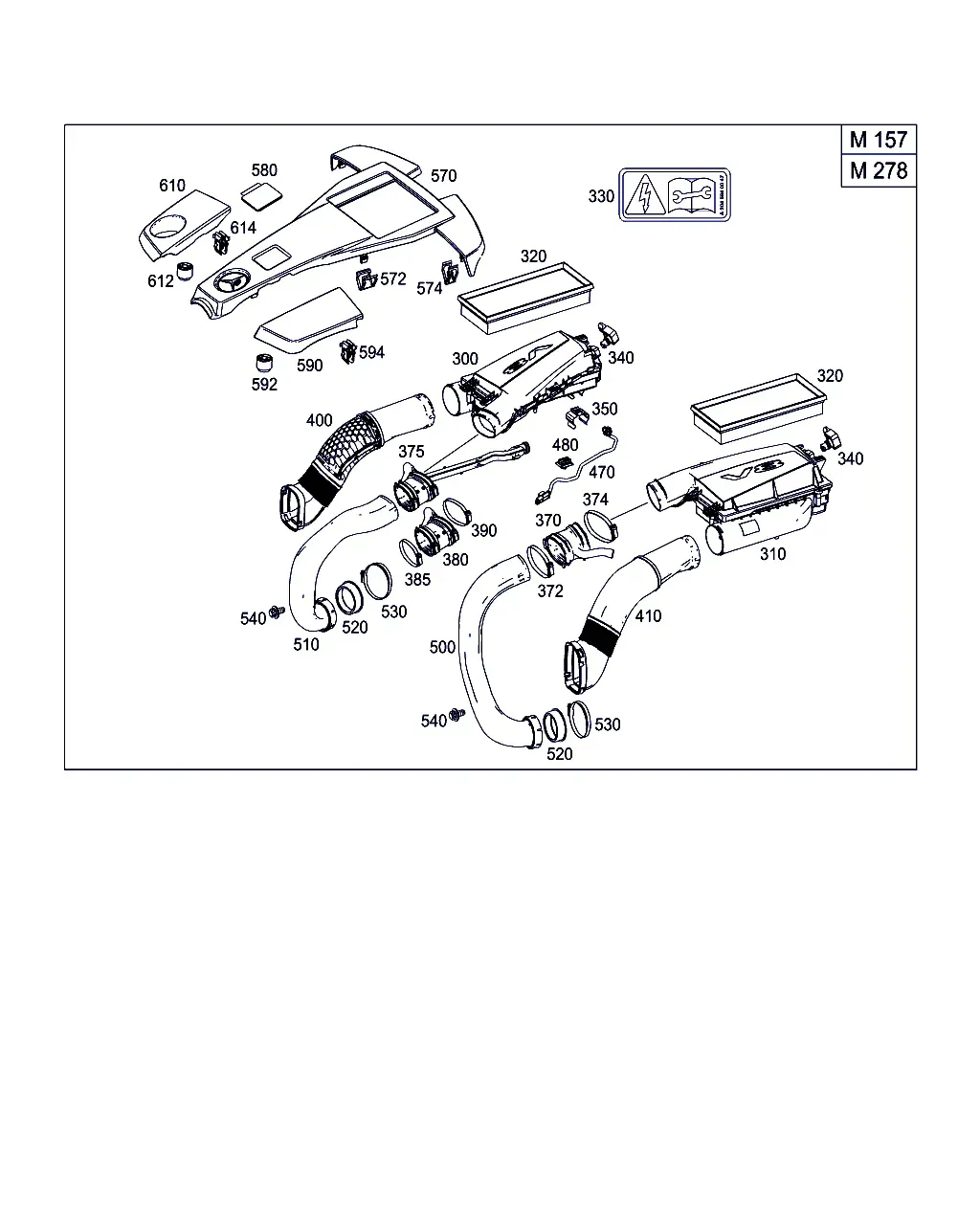 Gasoline Engine Air Intake diagram