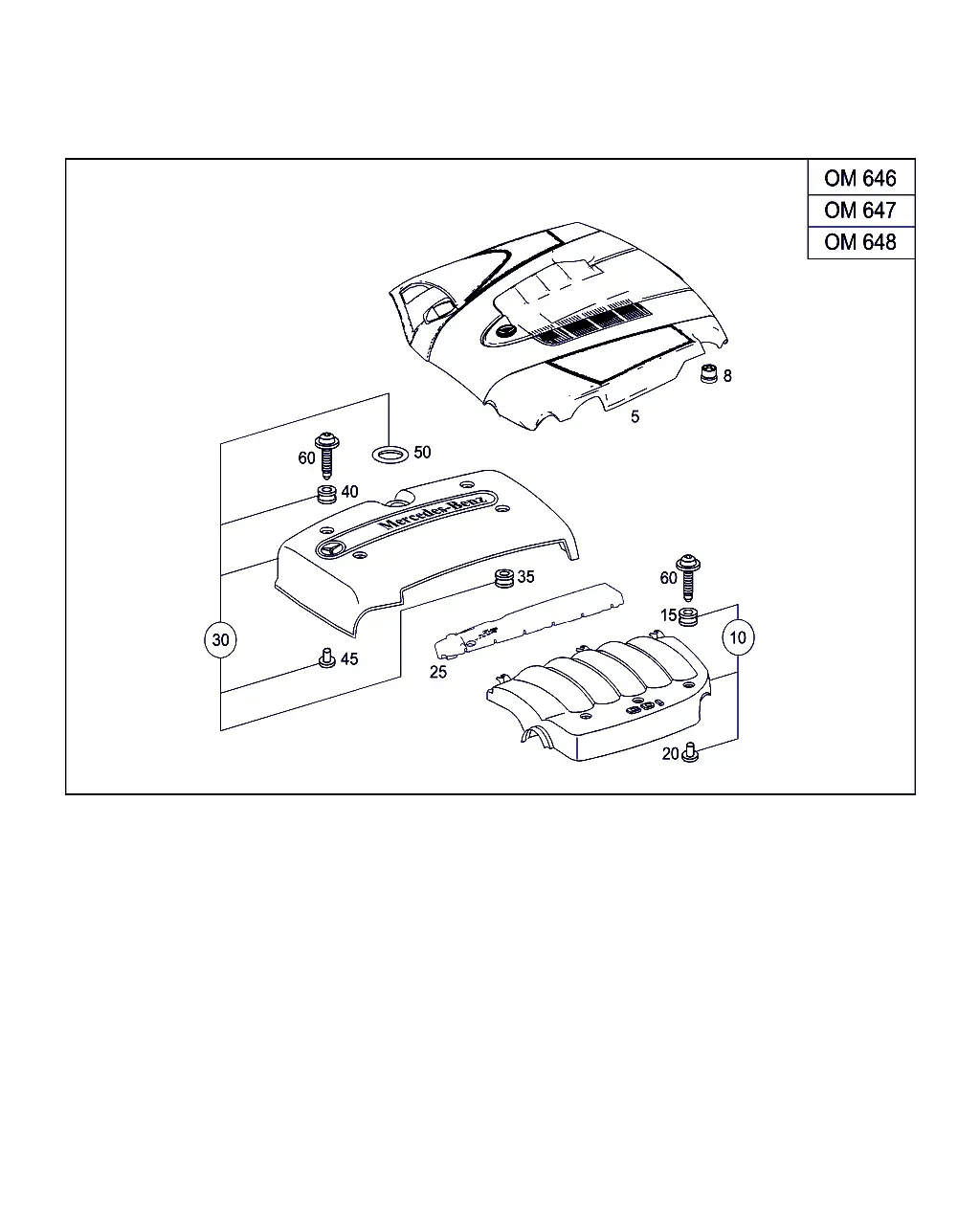 Engine cover diagram