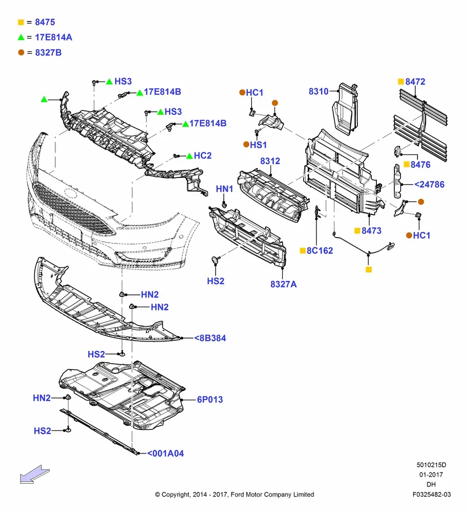 Air Deflectors and Radiator Shutter diagram