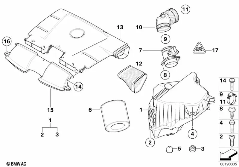 Air intake system diagram