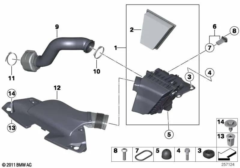 Air Filter and Intake Silencer diagram