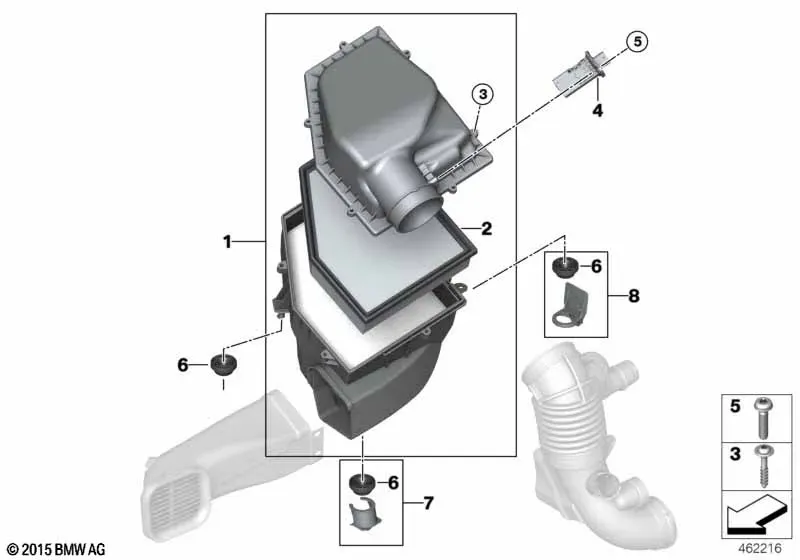 Air intake system diagram