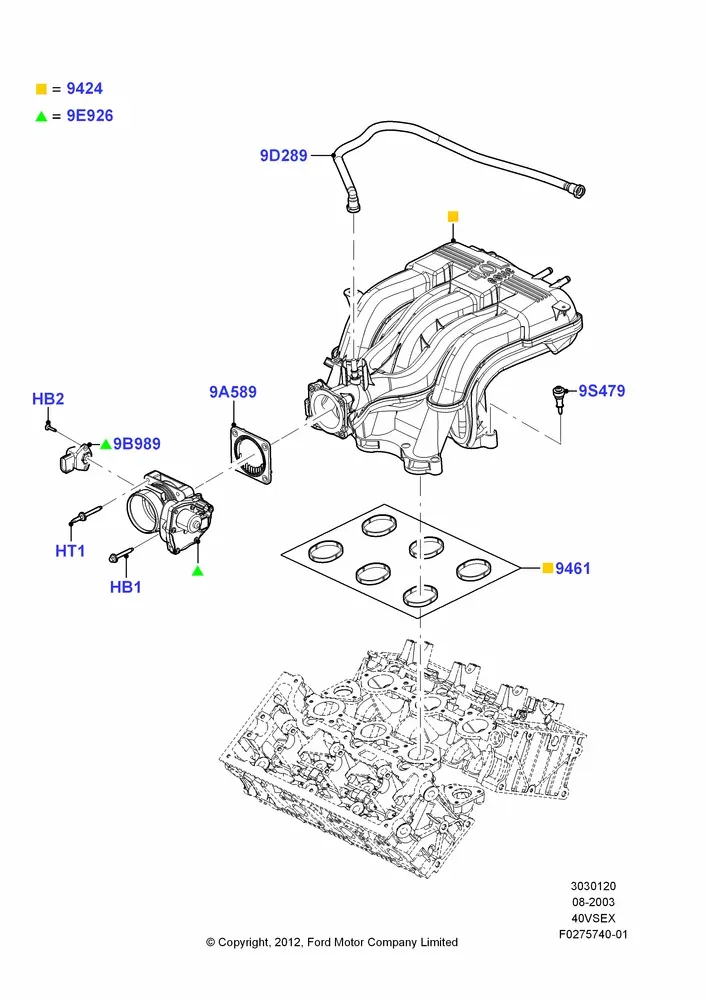 Intake manifold diagram