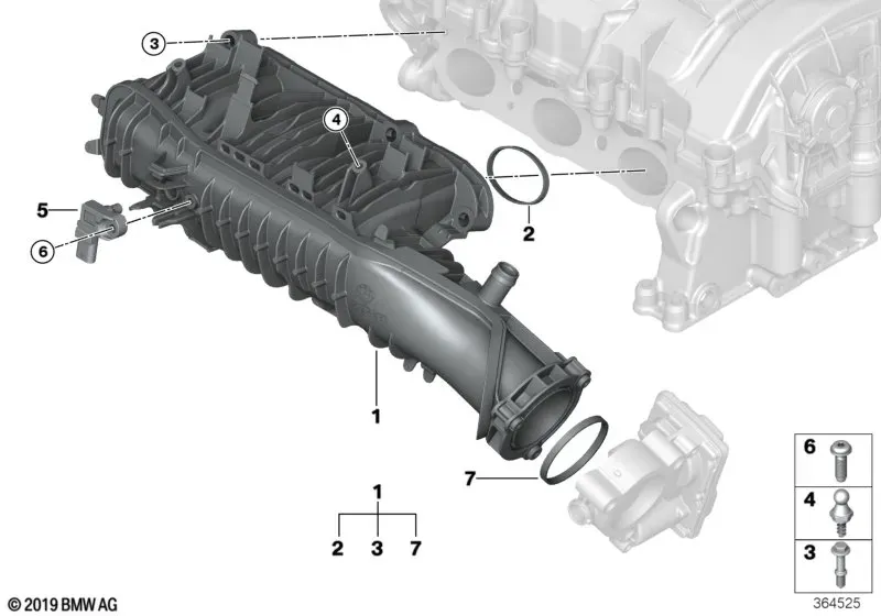 Intake manifold diagram