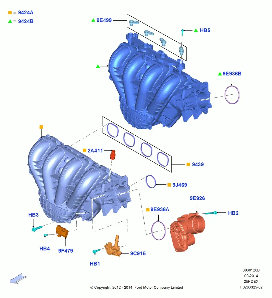 Intake manifold diagram
