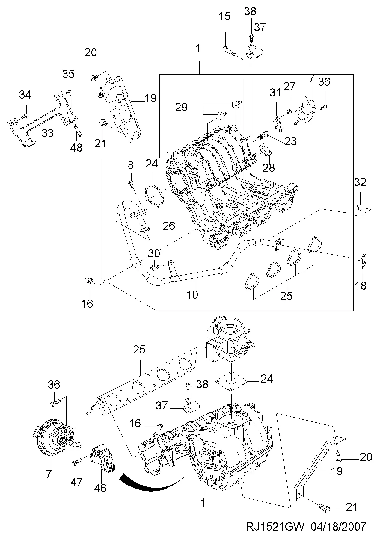Intake Manifold diagram