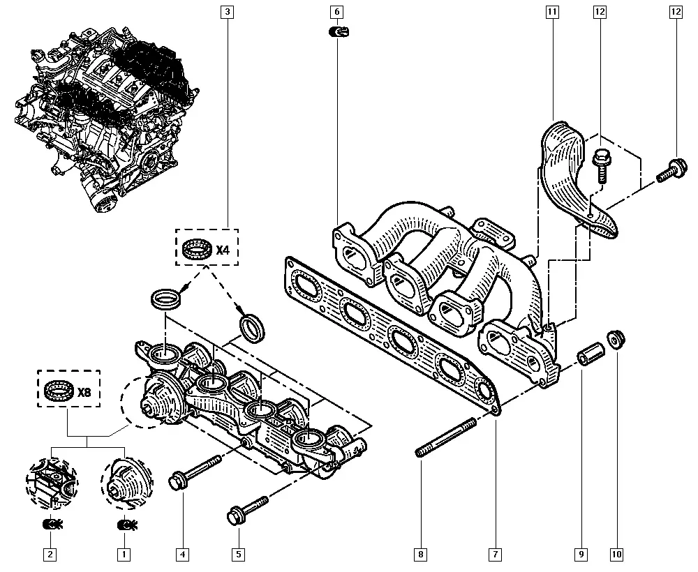 Intake manifold diagram