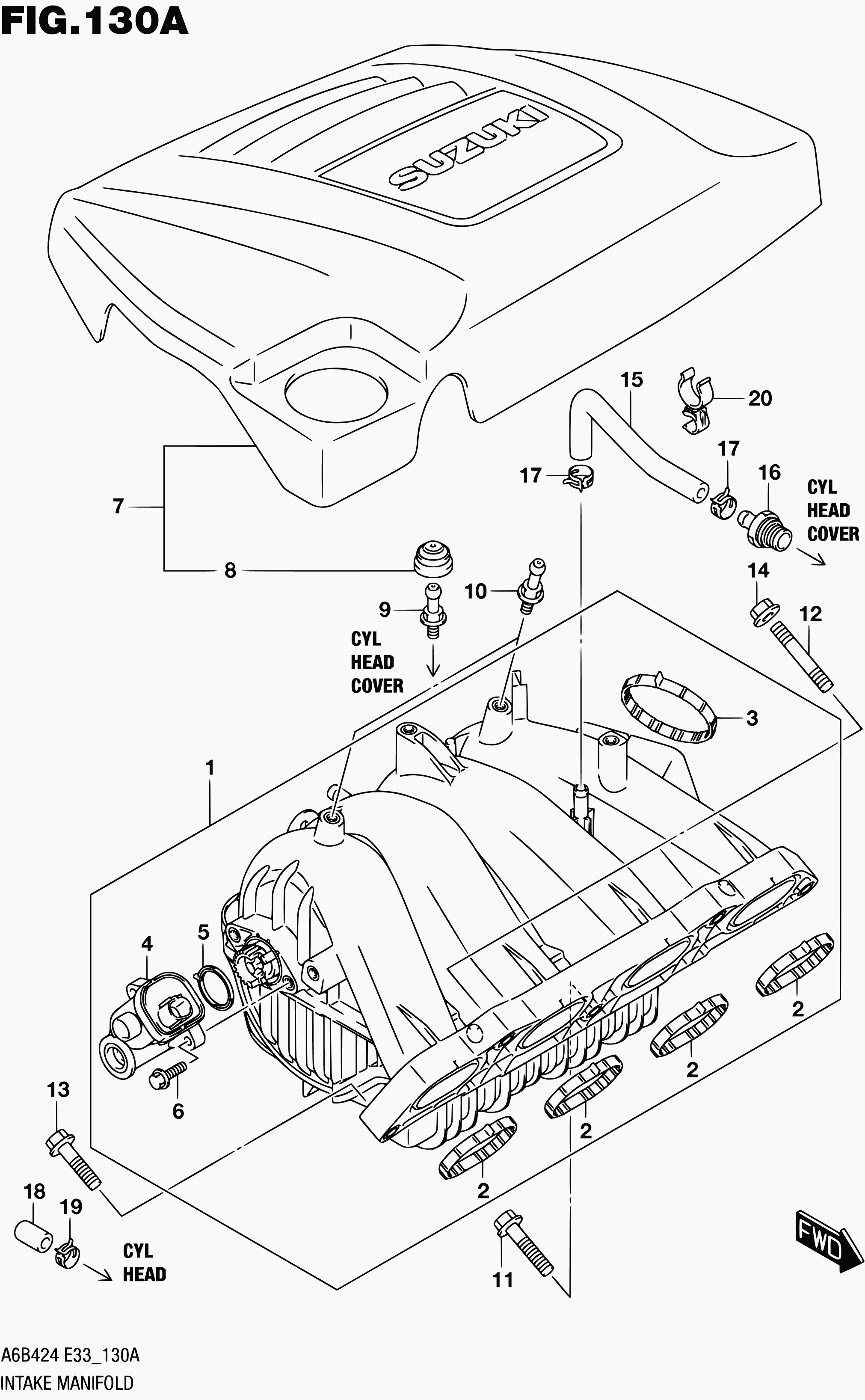 Intake manifold diagram