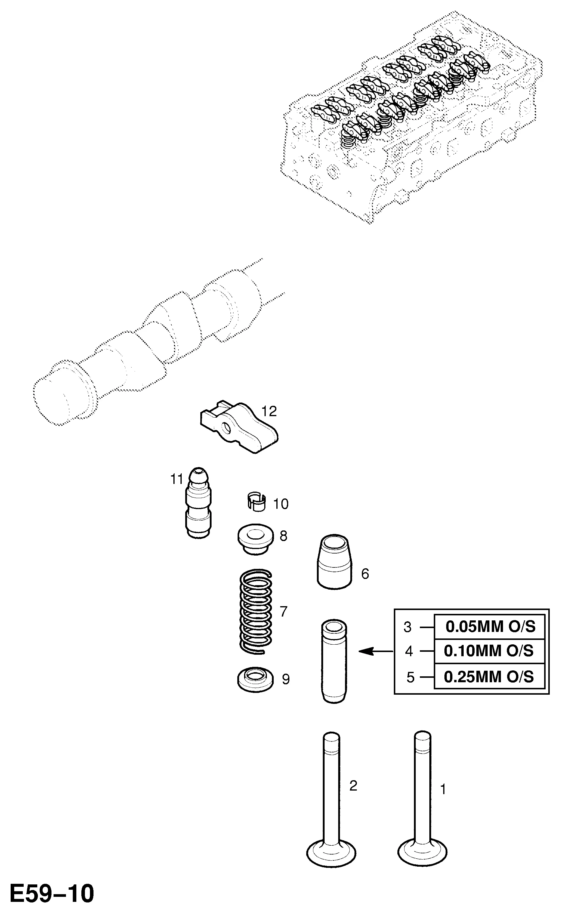 Intake and Exhaust Valves diagram
