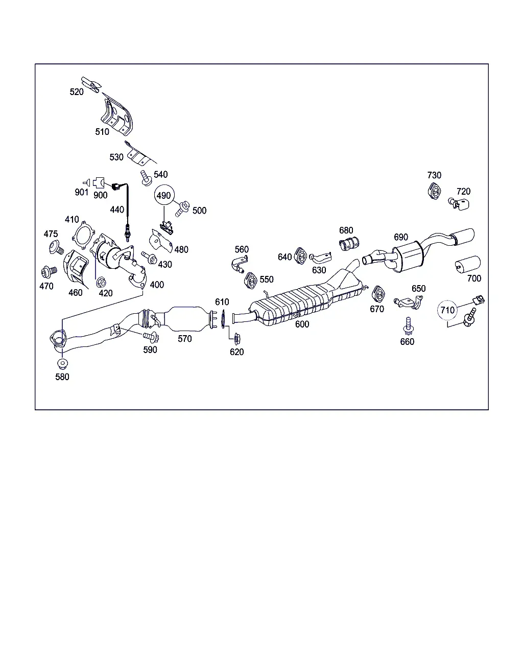 Exhaust system diagram