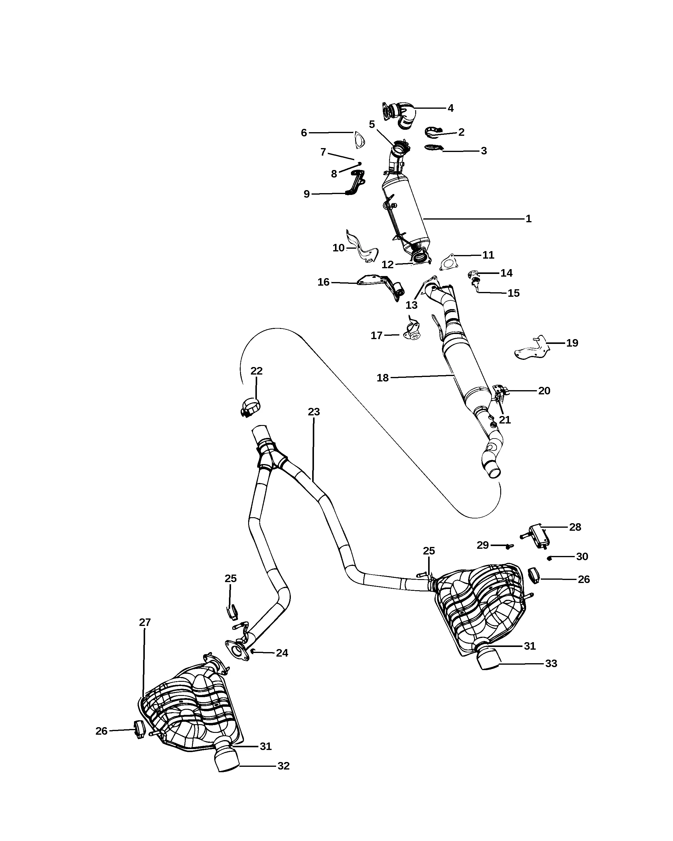 Diesel exhaust system diagram