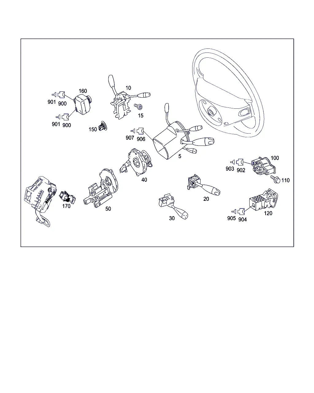 Steering column switches diagram
