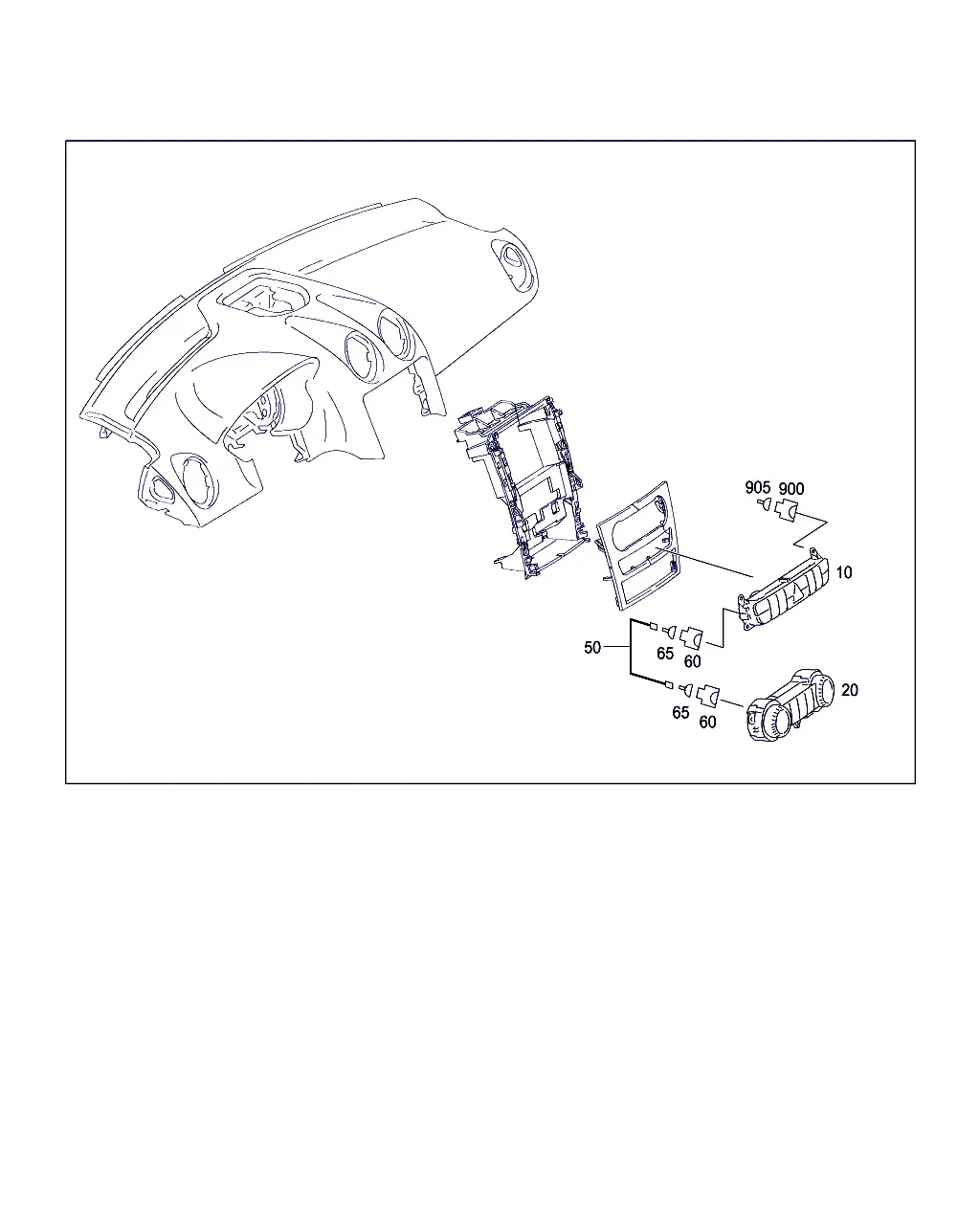 Dashboard and Center Console Switches diagram