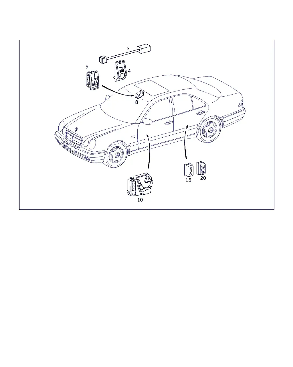 Overhead Panel and Door Trim Switches diagram